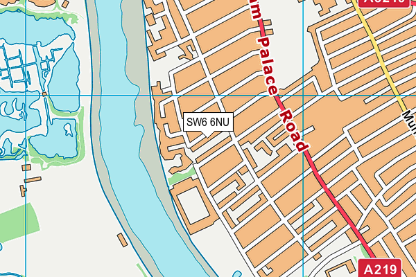 SW6 6NU map - OS VectorMap District (Ordnance Survey)