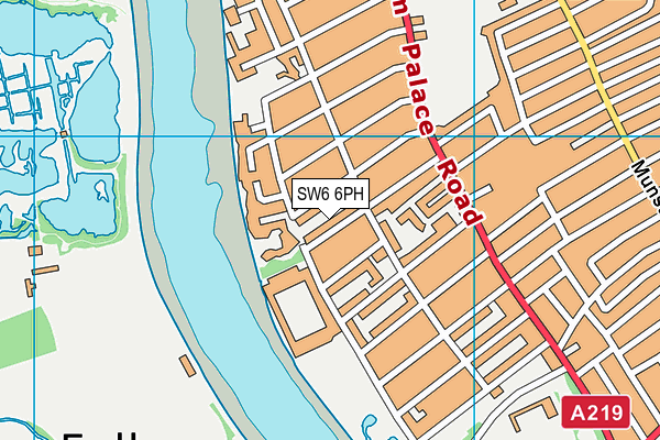 SW6 6PH map - OS VectorMap District (Ordnance Survey)