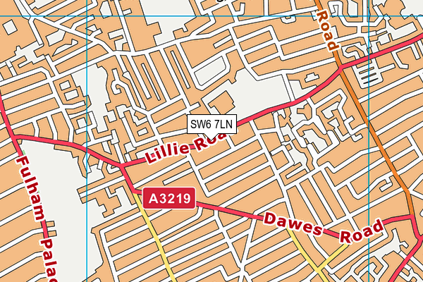 Sir John Lillie Primary School map (SW6 7LN) - OS VectorMap District (Ordnance Survey)