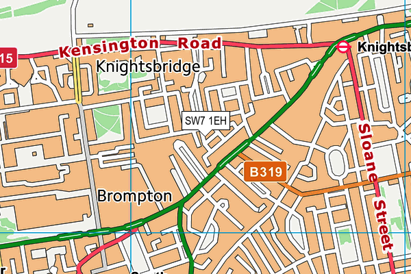 SW7 1EH map - OS VectorMap District (Ordnance Survey)