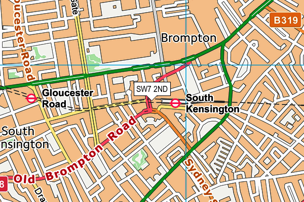 SW7 2ND map - OS VectorMap District (Ordnance Survey)