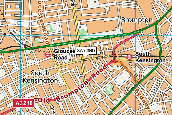 South Kensington Club map (SW7 3ND) - OS VectorMap District (Ordnance Survey)