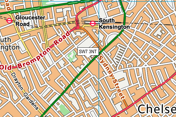 SW7 3NT map - OS VectorMap District (Ordnance Survey)