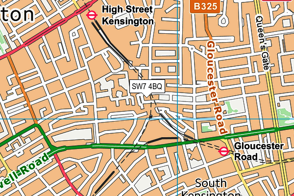 SW7 4BQ map - OS VectorMap District (Ordnance Survey)