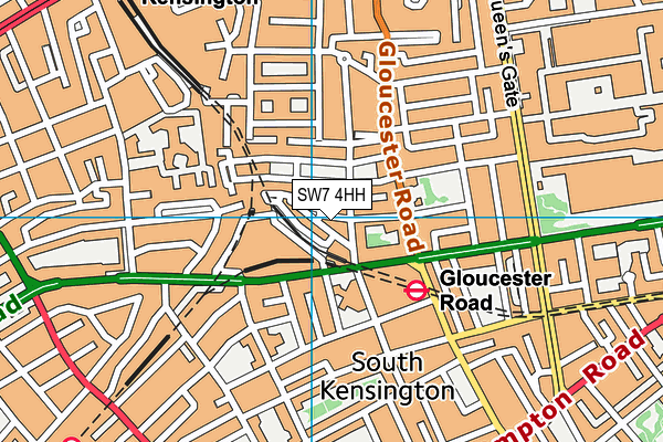 SW7 4HH map - OS VectorMap District (Ordnance Survey)