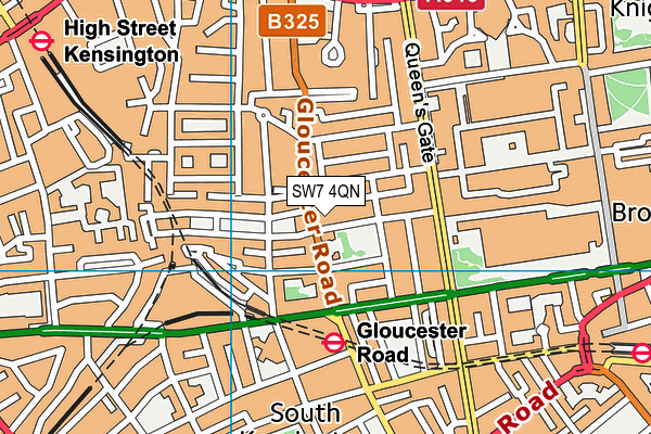 SW7 4QN map - OS VectorMap District (Ordnance Survey)