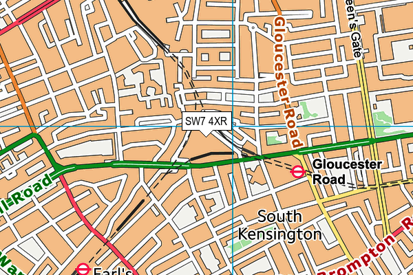 David Lloyd (Kensington) map (SW7 4XR) - OS VectorMap District (Ordnance Survey)