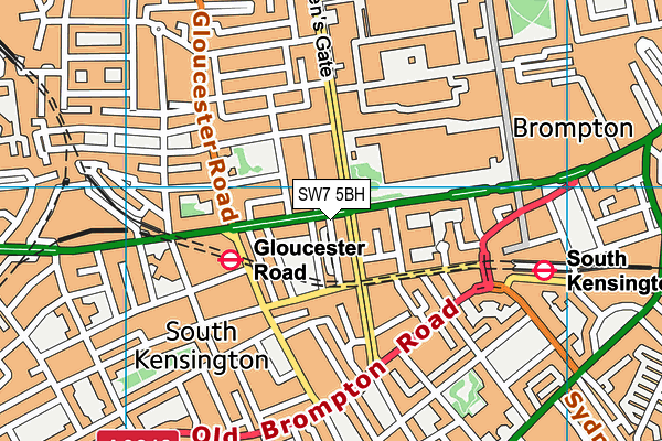 SW7 5BH map - OS VectorMap District (Ordnance Survey)