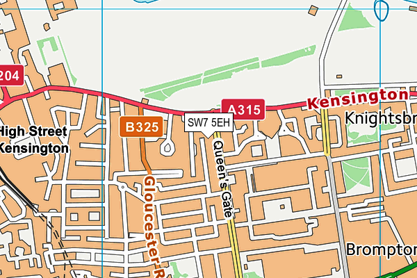 SW7 5EH map - OS VectorMap District (Ordnance Survey)