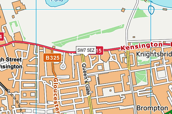 SW7 5EZ map - OS VectorMap District (Ordnance Survey)