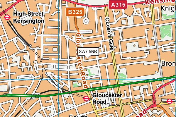 SW7 5NR map - OS VectorMap District (Ordnance Survey)