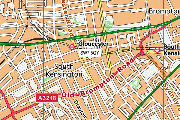 Map of STANHOPE ADVISORS LTD at district scale