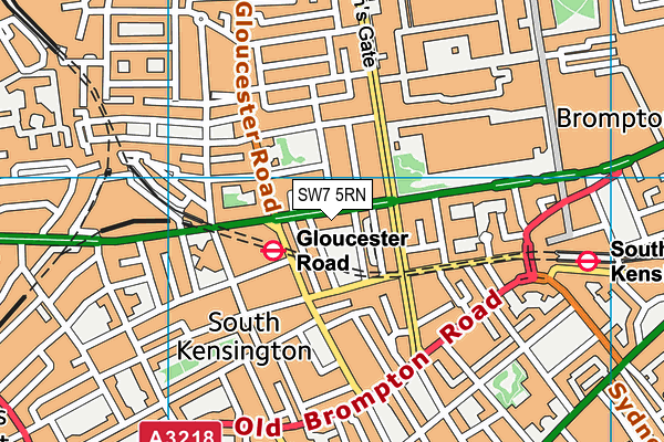 SW7 5RN map - OS VectorMap District (Ordnance Survey)