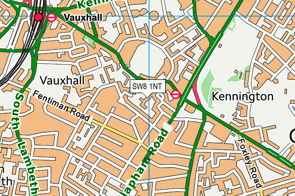Ashmole Primary School map (SW8 1NT) - OS VectorMap District (Ordnance Survey)