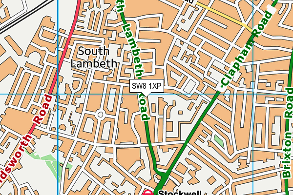 Map of 187 SOUTH LAMBETH ROAD MANAGEMENT COMPANY LIMITED at district scale