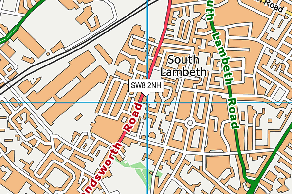 SW8 2NH map - OS VectorMap District (Ordnance Survey)