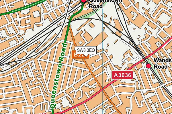 SW8 3EQ map - OS VectorMap District (Ordnance Survey)