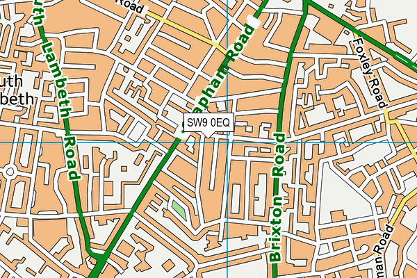 SW9 0EQ map - OS VectorMap District (Ordnance Survey)