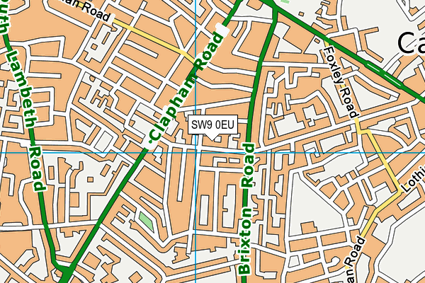 SW9 0EU map - OS VectorMap District (Ordnance Survey)