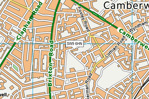 Christ Church Primary SW9 map (SW9 6HN) - OS VectorMap District (Ordnance Survey)