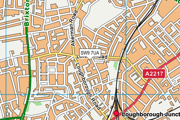 Loughborough Primary School map (SW9 7UA) - OS VectorMap District (Ordnance Survey)