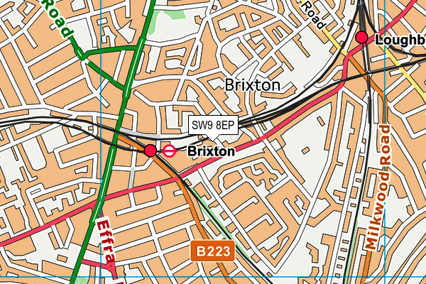 SW9 8EP map - OS VectorMap District (Ordnance Survey)