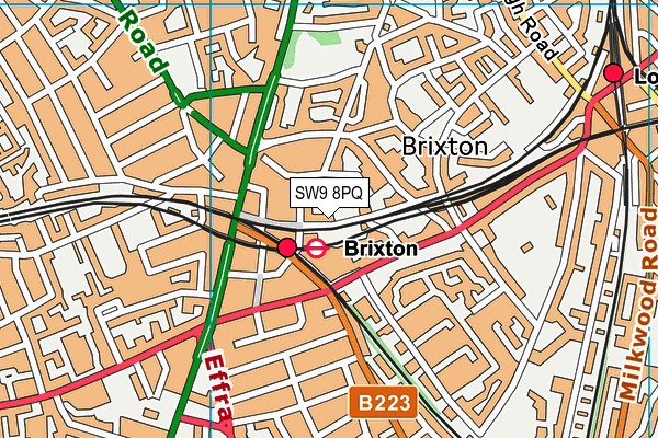 Map of POP BRIXTON LIMITED at district scale