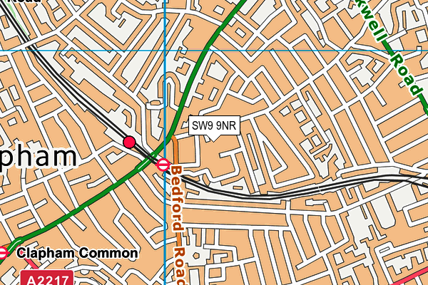 SW9 9NR map - OS VectorMap District (Ordnance Survey)