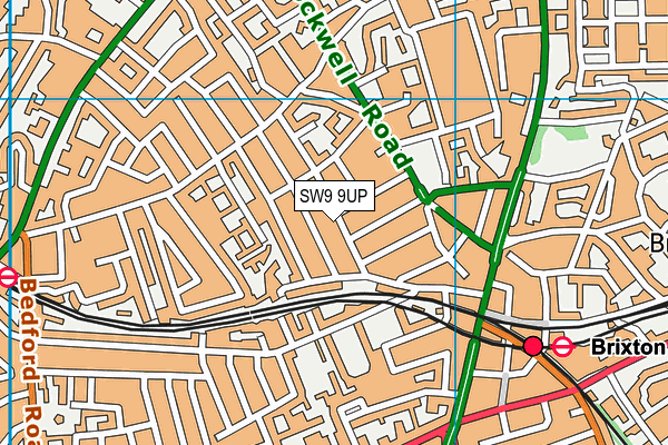 SW9 9UP map - OS VectorMap District (Ordnance Survey)