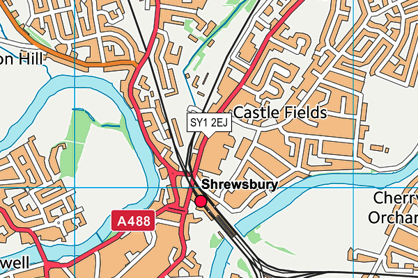 SY1 2EJ map - OS VectorMap District (Ordnance Survey)