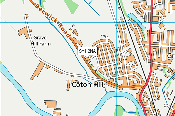 SY1 2NA map - OS VectorMap District (Ordnance Survey)