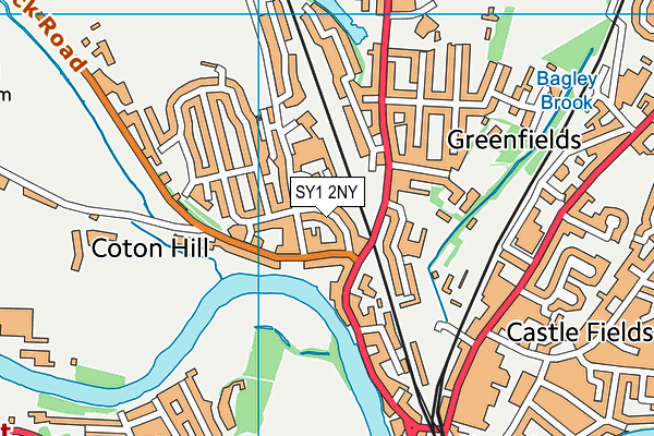 SY1 2NY map - OS VectorMap District (Ordnance Survey)