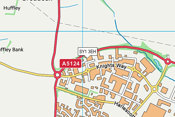 SY1 3EH map - OS VectorMap District (Ordnance Survey)