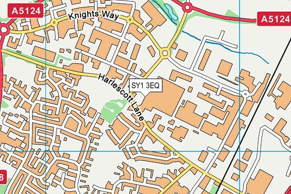 SY1 3EQ map - OS VectorMap District (Ordnance Survey)