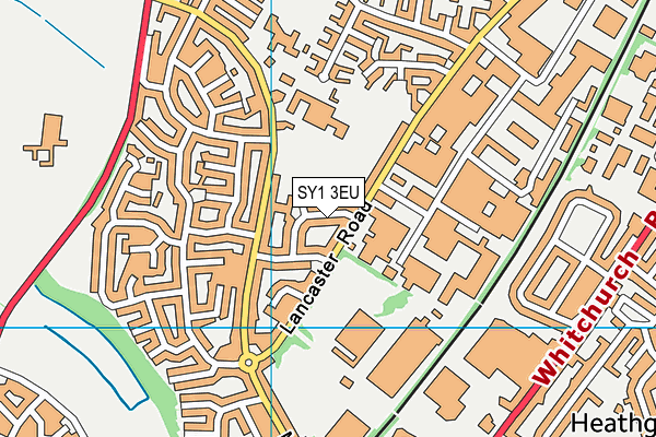 SY1 3EU map - OS VectorMap District (Ordnance Survey)