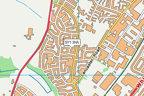 SY1 3HA map - OS VectorMap District (Ordnance Survey)