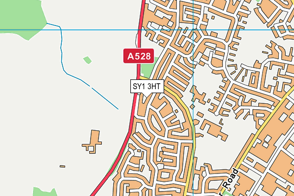 SY1 3HT map - OS VectorMap District (Ordnance Survey)