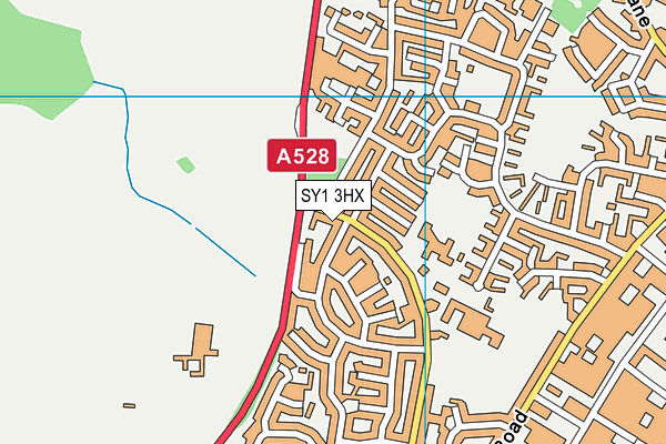 SY1 3HX map - OS VectorMap District (Ordnance Survey)