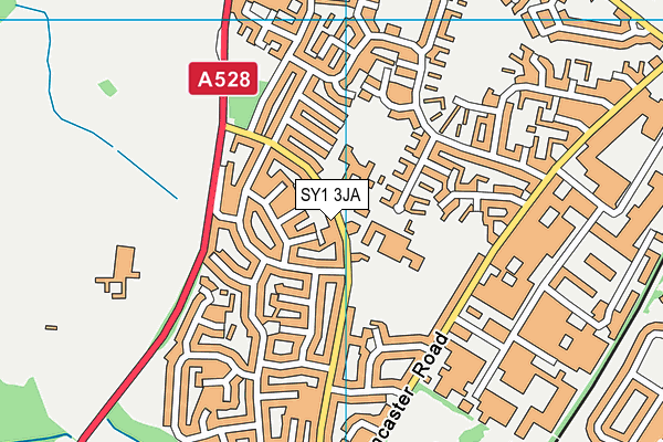 SY1 3JA map - OS VectorMap District (Ordnance Survey)