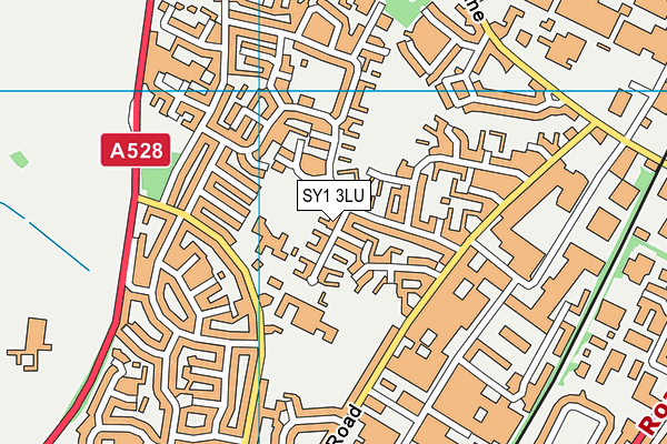 SY1 3LU map - OS VectorMap District (Ordnance Survey)