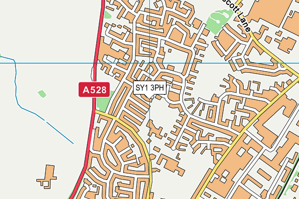 SY1 3PH map - OS VectorMap District (Ordnance Survey)