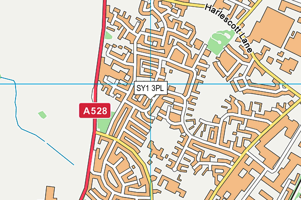 SY1 3PL map - OS VectorMap District (Ordnance Survey)