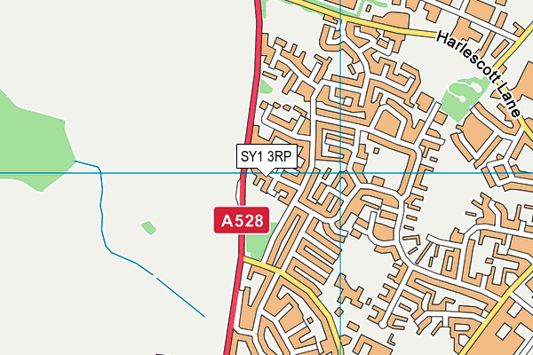 SY1 3RP map - OS VectorMap District (Ordnance Survey)