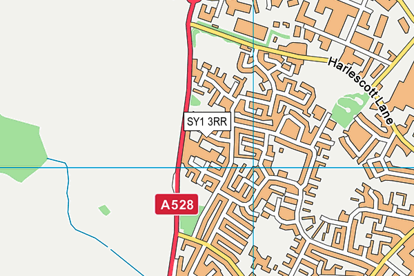 SY1 3RR map - OS VectorMap District (Ordnance Survey)