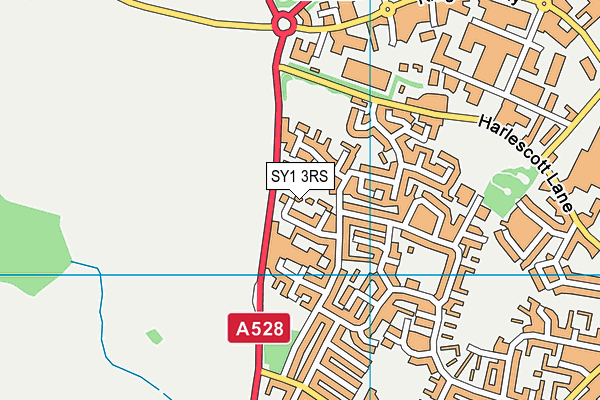 SY1 3RS map - OS VectorMap District (Ordnance Survey)