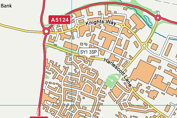 SY1 3SP map - OS VectorMap District (Ordnance Survey)