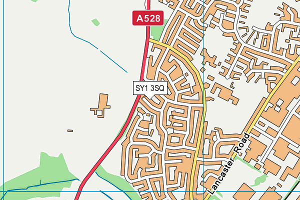 SY1 3SQ map - OS VectorMap District (Ordnance Survey)