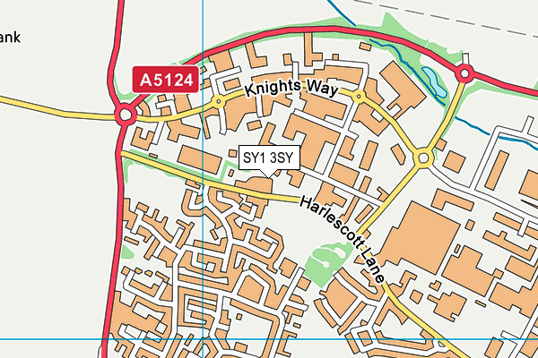 SY1 3SY map - OS VectorMap District (Ordnance Survey)