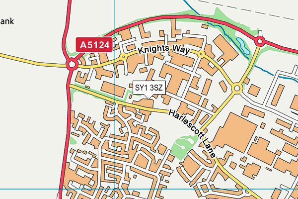 SY1 3SZ map - OS VectorMap District (Ordnance Survey)