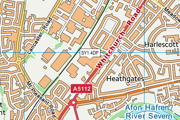 SY1 4DP map - OS VectorMap District (Ordnance Survey)